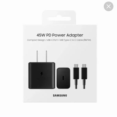 Cargador Samsung de carga rápida 45w con cable Tipo C por ambas puntas - Img 102848224