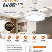 Dale vida a tus espacios con este ventilador de techo con luz LED Kasalight. 160usd - Img 58054613