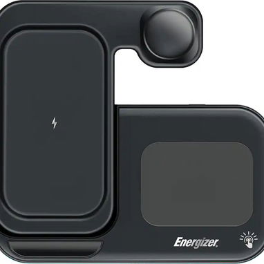 CARGADOR ENERGIZER 3 EN 1 QI 15W RGB IPHONE AIRPODS APPLE WATCH ENVÍO DISPONIBLE + GARANTÍA - 10/10