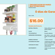 Organizador Multifuncional de Pared en Plástico ABS con Soporte de Papel VPT#-0442 - Img 55669104