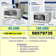 Horno eléctrico para el hogar (22 y 32 litros) tlf 56579735/(USD-MN-Eur-Zelle)/Recogida en Marianao Tpte(Costo Adic) - Img 53914863