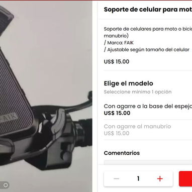 Soportes de teléfono para motos//Cargadores de teléfonos para motos//Nuevos - Img 100546055
