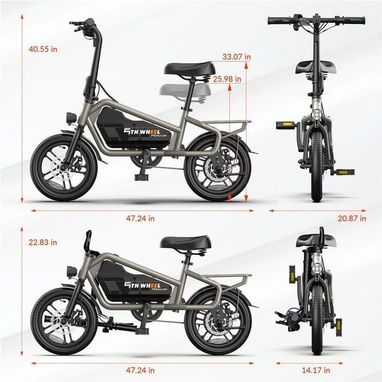 📞53884600.🎇 Bicicleta Eléctrica 5TH WHEEL 14" para Adultos – Motor 650W Pico🎇 Mensajería disponible.🚴 - Img 121097139