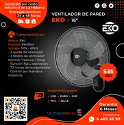 💲35💲VENTILADOR DE PARED EKO 16" INCLUYE MANDO A DISTANCIA. FACTURA Y 6 MESES DE GARANTÍA. TLF 54833699 - Img 49174749