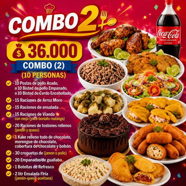 Combos de comidas elaborada para sus eventos - 2/3