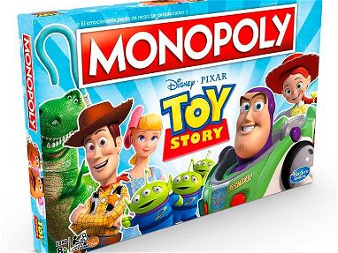 Monopolio Disney Toy Story - con 6 personajes de la película Woody, Buzz Lightyear, Bo Peep, Jessie, Alien o Rex,Sellado - Img 56669268