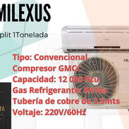Split de 1 tn marca Milexus nuevo - Img 45591692
