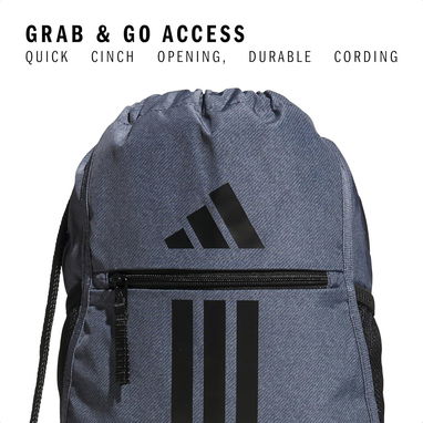MOCHILA ADIDAS ALLIANCE 3 SACKPACK BOLSA GYM CON BOLSILLO ENVÍO DISPONIBLE + GARANTÍA - 3/7