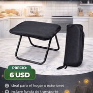 ✨ *BANQUETA PLEGABLE PORTÁTIL NEGRA* ✨ - Img 55124744