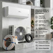 Split Premium Levella 2 Toneladas (24000 BTU) $700 USD con Transporte, Factura, Garantía y Tuberías Cobre - Img 57779913