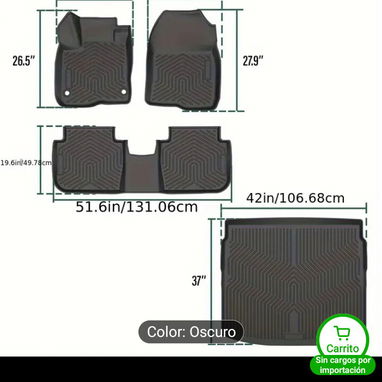 Jgo de Alfombra para Camioneta SUV tipo bandeja. Interior y Maletero $200 usd 54671362 Jeiler - 2/2