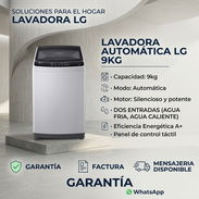 LAVADORA AUTOMATICA LG 9KG DOS ENTRADAS AGUA FRIA,AGUA CALIENTE - Img 57859287