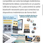 USB Bluetooth transmisor-receptor 5,0 inalámbrico extraíble para ordenador de escritorio - Img 45672990
