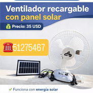 Ventilador recargable 12” 4 baterías de litio - Img 55386118