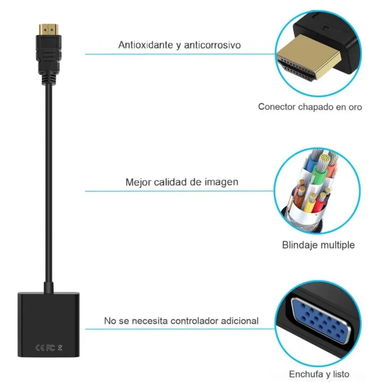 Adaptador HDMI a VGA - Img 121652774