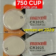 Baterías CR 2025 marca Maxell - Img 57196115