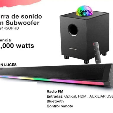 BARRA DE SONIDO / PREMIER / BOCINA CON SUBWOOFER / NUEVO / ALTA CALIDAD DE SONIDO / - Img 112685606