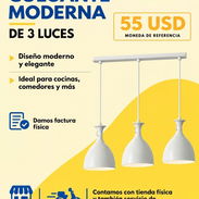 Lampara moderna de 3 luces - Img 57792308