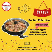 Sartén eléctrico marca Oster de 1350W de potencia (Mw) - Img 51842021