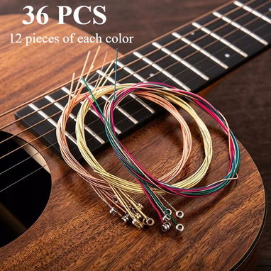 *🎸 Cuerdas de Guitarra 🎸* *🎸 ¡Haz que tu guitarra vuelva a vibrar con todo su brillo y color! ✨ Renueva tu sonido con - 2/4