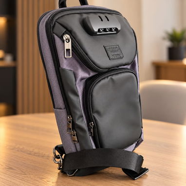 Pechera o cartera de hombre antirrobo extrasize - 3/4