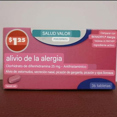 Difenidraminas Benadrilina antihistamínico contra insomnio y alergias - Img 113254790