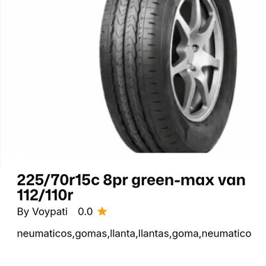 NEUMÁTICOS/ GOMA PARA CARROS - Img 123390069
