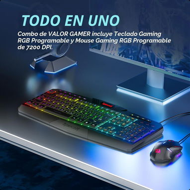(X)  Combo Gaming Redragon S101 Teclado + Mouse RGB USB con Reposamuñecas  $59.72 - Img 126469095