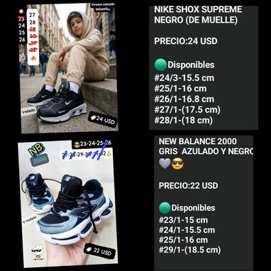 Tenis de niñas y niños - 6/9