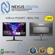 !!💻!! Monitor ASROCK de 25" GAMING, PG25FFT, Full HD, 180Hz, NUEVO en caja !!💻!! - Img 57105916