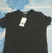 Pullover de mujer, verde oscuro con bolsillo, Zara, talla M - Img 50491860