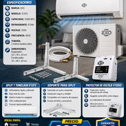 ❄️ COMBO SPLIT EKO 1 TON NO INVERTER + SOPORTES + PROTECTOR VOLTAJE. MENSAJERÍA CON FACTURA Y GARANTÍA. 📲 54833699 - Img 56464864
