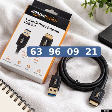Cable Disco Externo USB 3.0 Flexible - 2/3