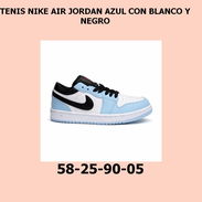 TENIS NIKE AIR JORDAN AZUL CON BLANCO Y NEGRO - Img 55729471