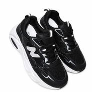 Tenis Negros Blancos Deportivos Unisex Suela Goma Alta VPT# - Img 56775229