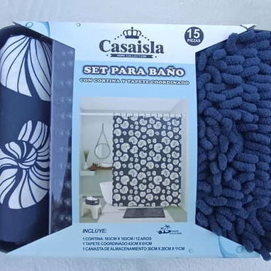 Set para baño completo (3 piezas)  💰 Precio: 28 USD. Dale un cambio total a tu baño con este set práctico y decorativo. - 2/9