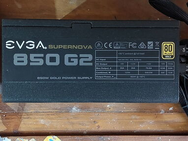 Fuente EVGA Supernova 850w G2 80+oro como nueva garantia-140usd - Img main-image