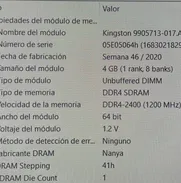 Ram DRR4 4GB 2400MHZ - Img 50772737