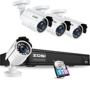 ZOSI H.265+ Full 1080p Sistema de cámara de seguridad para el hogar exterior e interior - Img 55769082