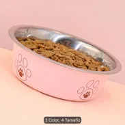 Variedad de comederos de acero inoxidable antideslizante para Mascotas - Img 57168956