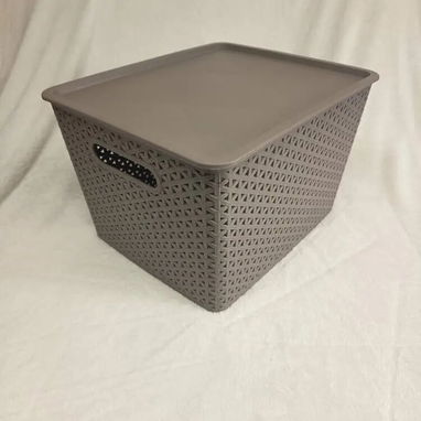 Cesta con tapa beige oscuro(CVV) - Img 124479706