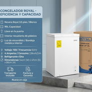 Nevera Royal 3.5 pies color Blanca precio $290 usd transporte incluido Factura y garantía - Img 57720904