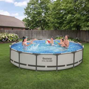PISCINA BESTWAY STEEL PRO MAX 14 PIES X 33 PULGADAS (4X1 METROS) CON BOMBA RECIRCULACION/FILTRO. RECOGIDA EN BOYEROS - 5/9
