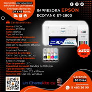 🖨️ ET-2800 🖨️ IMPRESORA EPSON AIO ET-2800. CON FACTURA Y GARANTÍA, SERVICIO MENSAJERÍA. TL 54833699 - Img 53381506