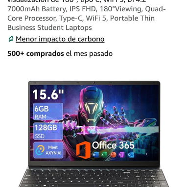 📦Laptop 💵$350🔥 Pantalla IPS Full HD de 15.6 pulgadas (1920 × 1080). - Img 127180652