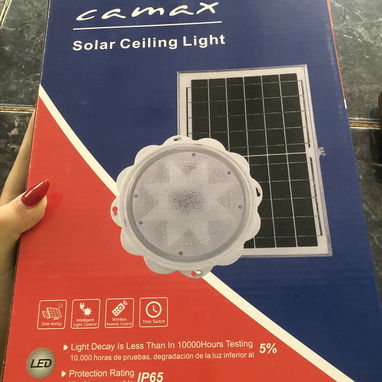 Lámparas solares de interior en venta PRECIO 9000 *Potencia 200 watt *Intensidad maxima de luz 6500 lumens - Img 123984501