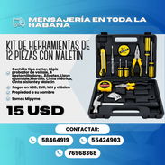 🧰🔧 KIT DE HERRAMIENTAS DE 12 PIEZAS CON MALETÍN 🔧🧰  💰 PRECIO: 15 USD - Img 58235180