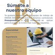 Oferta de empleo para Ingeniero Civil presupuestista - Img 46112868