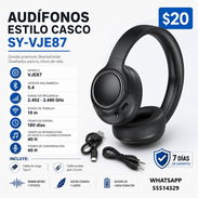 AUDÍFONOS ESTILO CASCO SY-VJE87, ENTREGA DE FACTURA, VARIEDAD DE AUDIFONOS Y CASCOS - Img 55652340