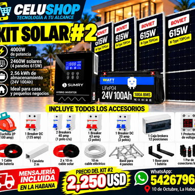 ☀️⚡ KITS SOLARES COMPLETOS — BOVIET + SUMRY + WATTCYCLE ⚡☀️ - 2/4